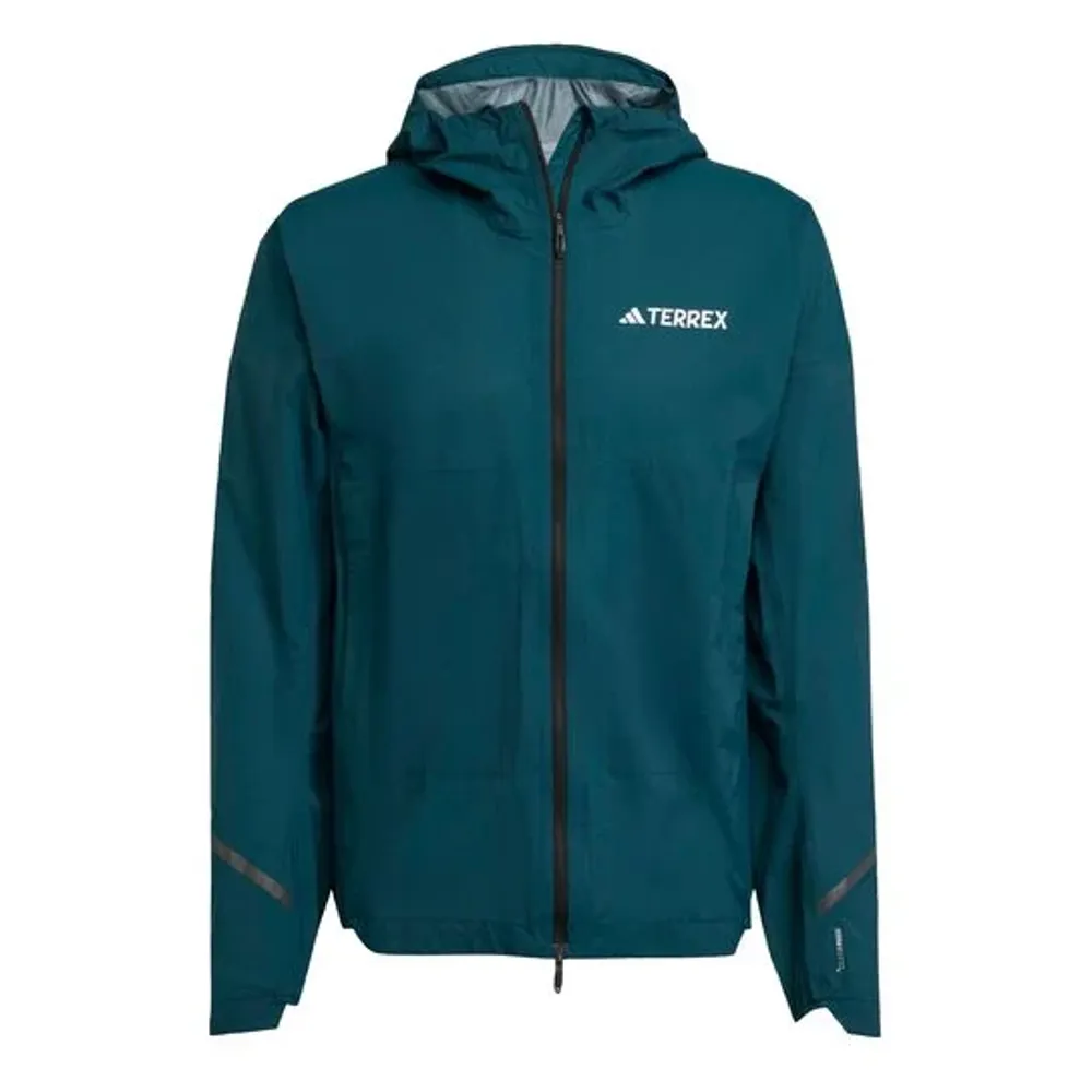 Adidas Terrex XPR Men 's Light Rain Running Jacket - Aurivy Green