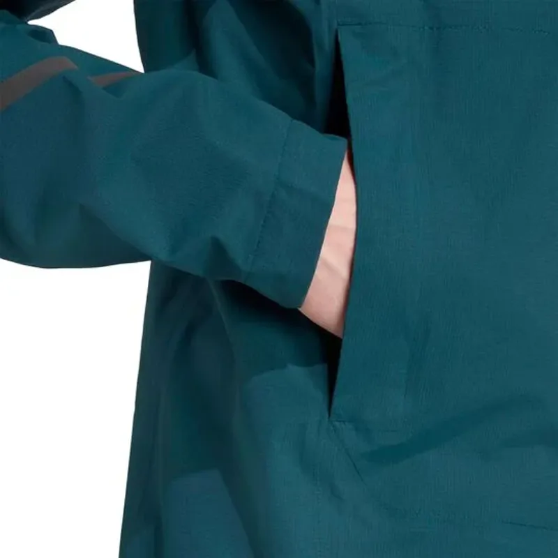Adidas Terrex XPR Men 's Light Rain Running Jacket - Aurivy Green-4