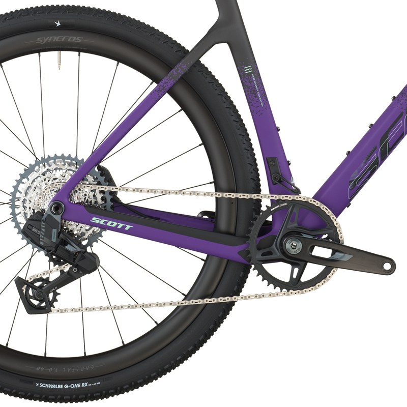 2026 Scott Addict Gravel 20 Bike in Carbon Black Indigo Purple-3