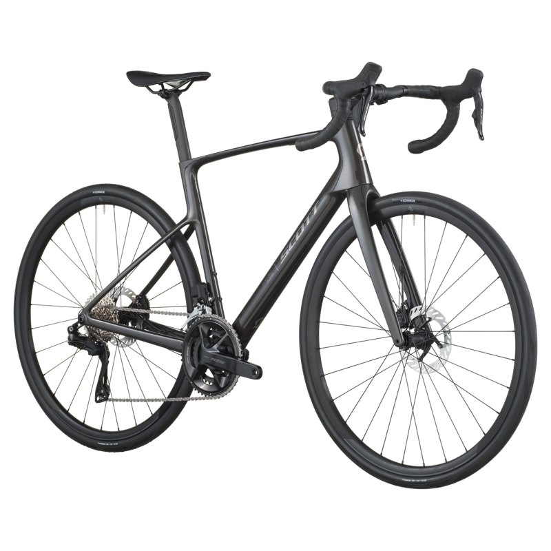 2026 Scott Addict 40 Carbon Road Bike - Carbon Black-1