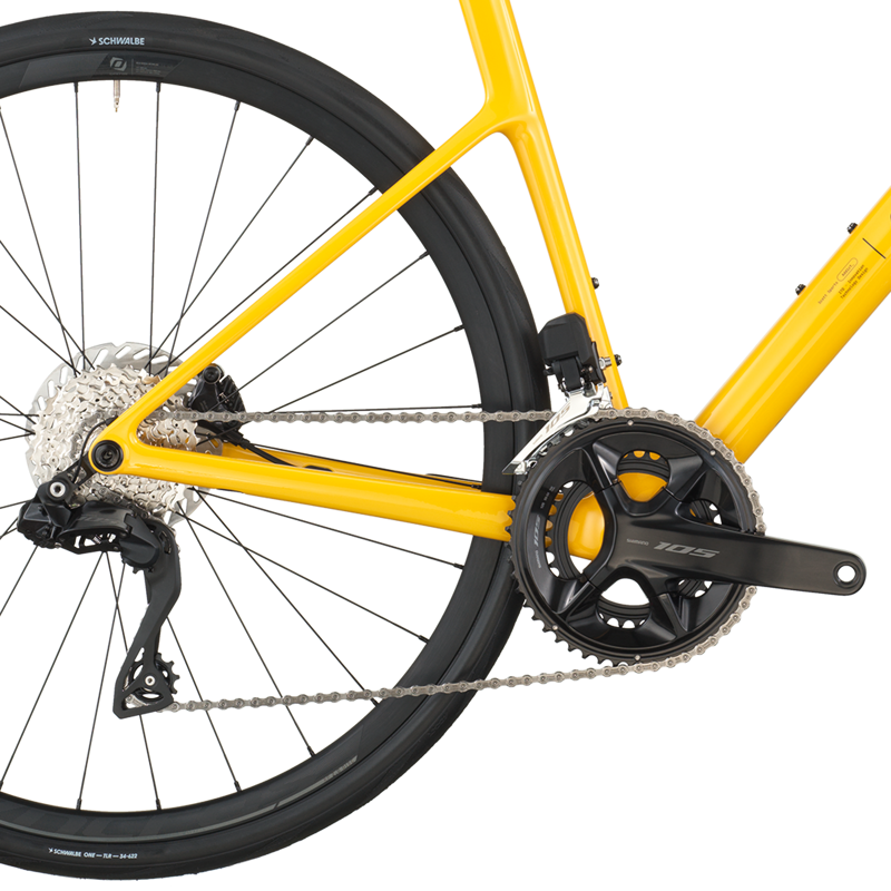2026 Scott Addict 40 Carbon Road Bike Vivid Yellow-3