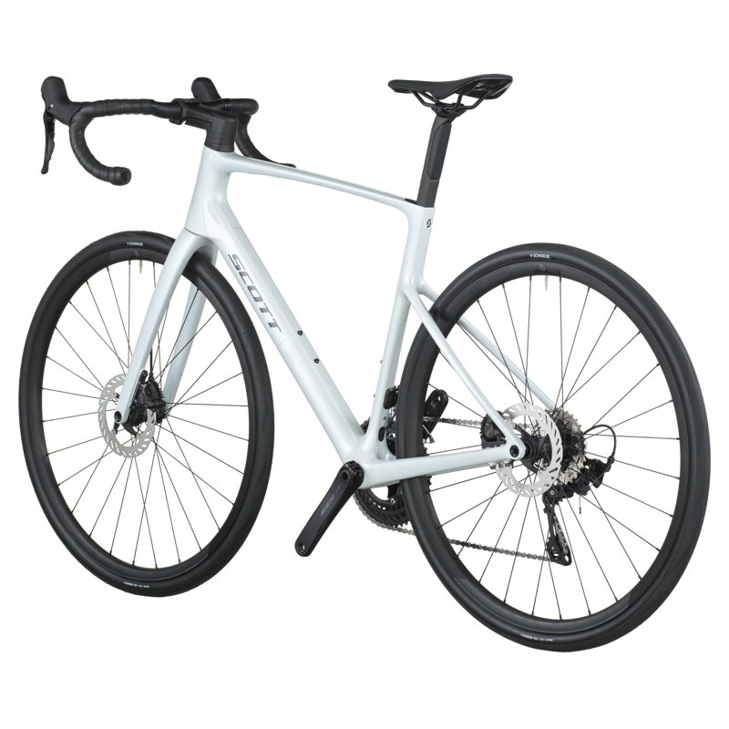 2026 Scott Addict 50 Carbon Road Bike - Cumulus White-2