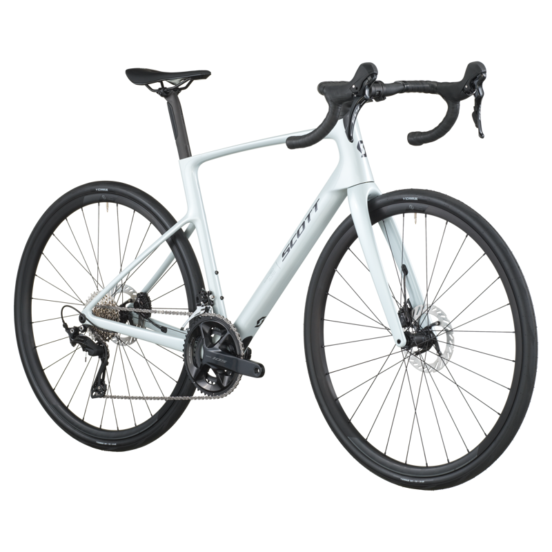 2026 Scott Addict 50 Carbon Road Bike - Cumulus White-1