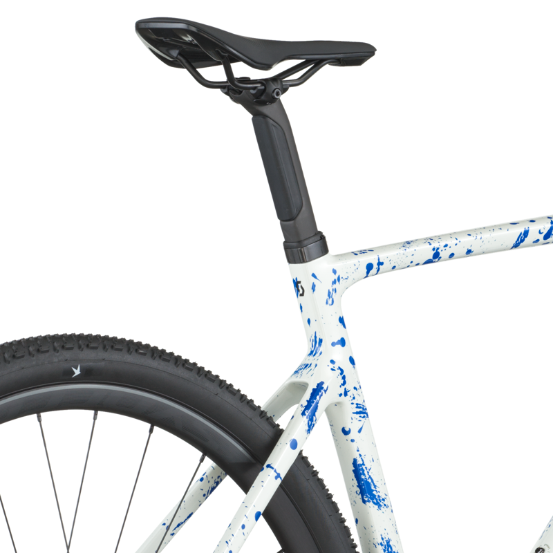 2026 Scott Addict Gravel 30 Bike in White Splatter Blue-5