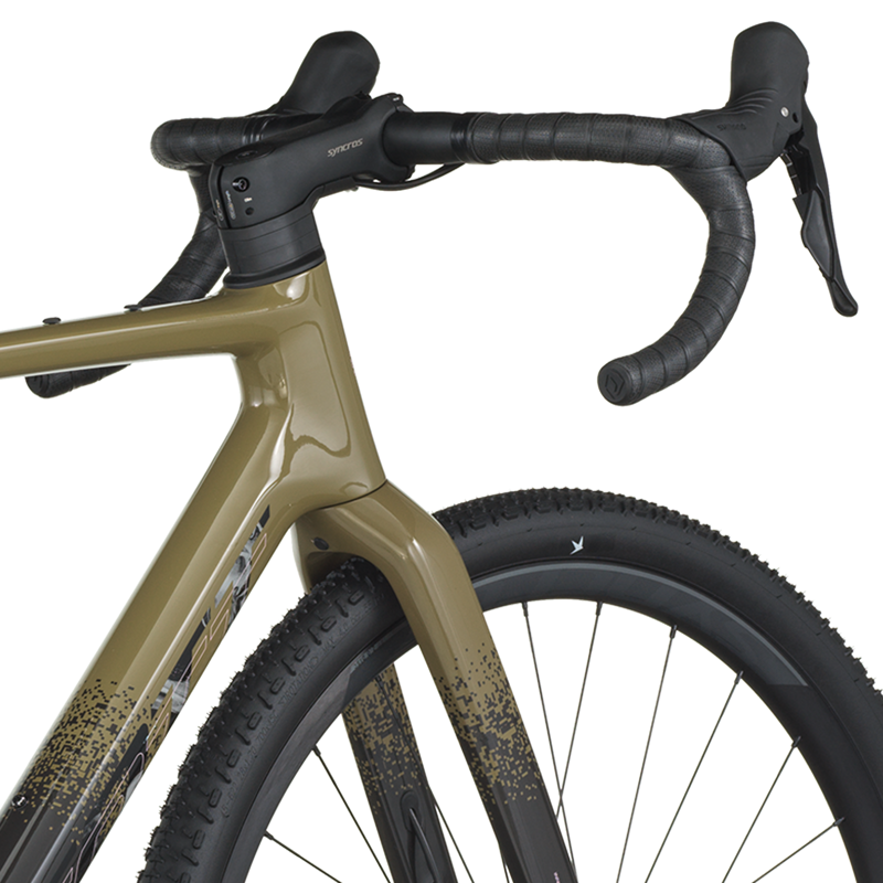 2026 Scott Addict Gravel 40 Gravel Bike in Kaki Green Carbon Black-4