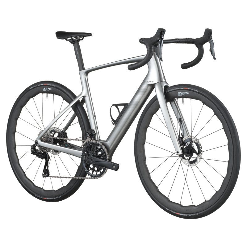 2026 Scott Fastlane Premium Electric Road Bike - Chrome Silver-1