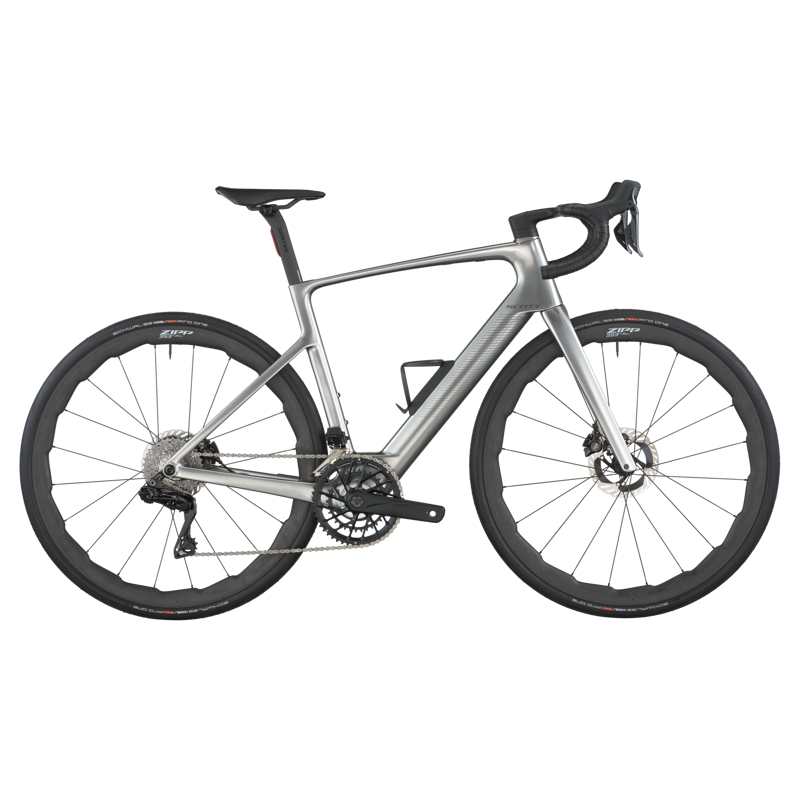 2026 Scott Fastlane Premium Electric Road Bike - Chrome Silver