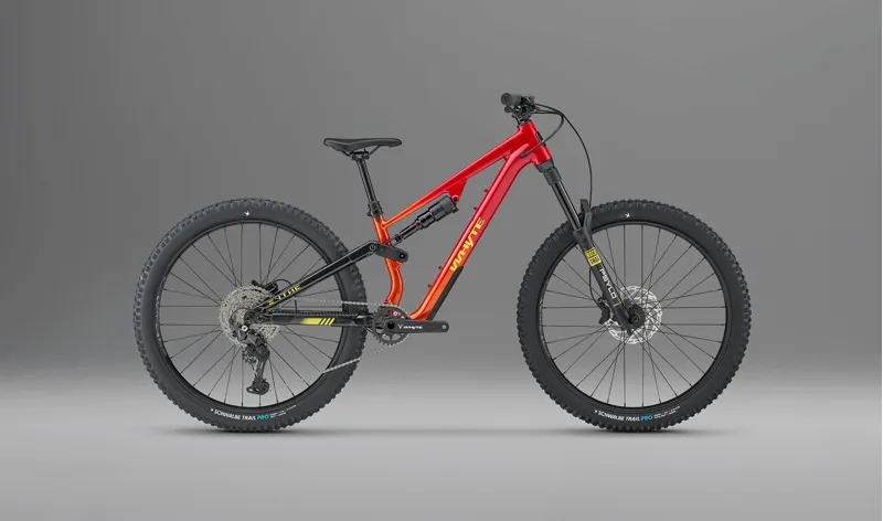 2027 Whyte Sythe Embers Youth Full Suspension Mountain Bike Red-3