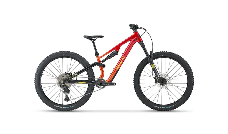 2027 Whyte Sythe Embers Youth Full Suspension Mountain Bike Red