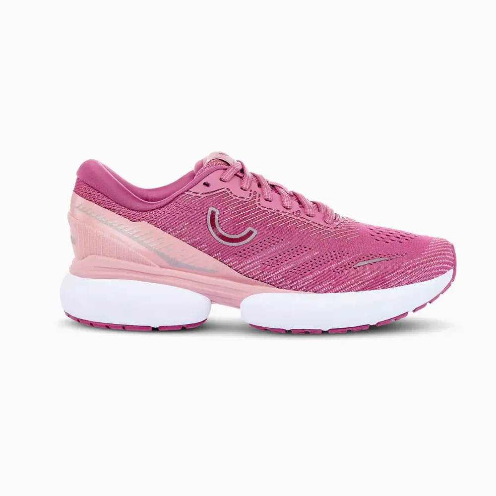 True Motion U-Tech Nevos 3 Womens Road Running Shoes - Dry Rose Tan White 4 UK