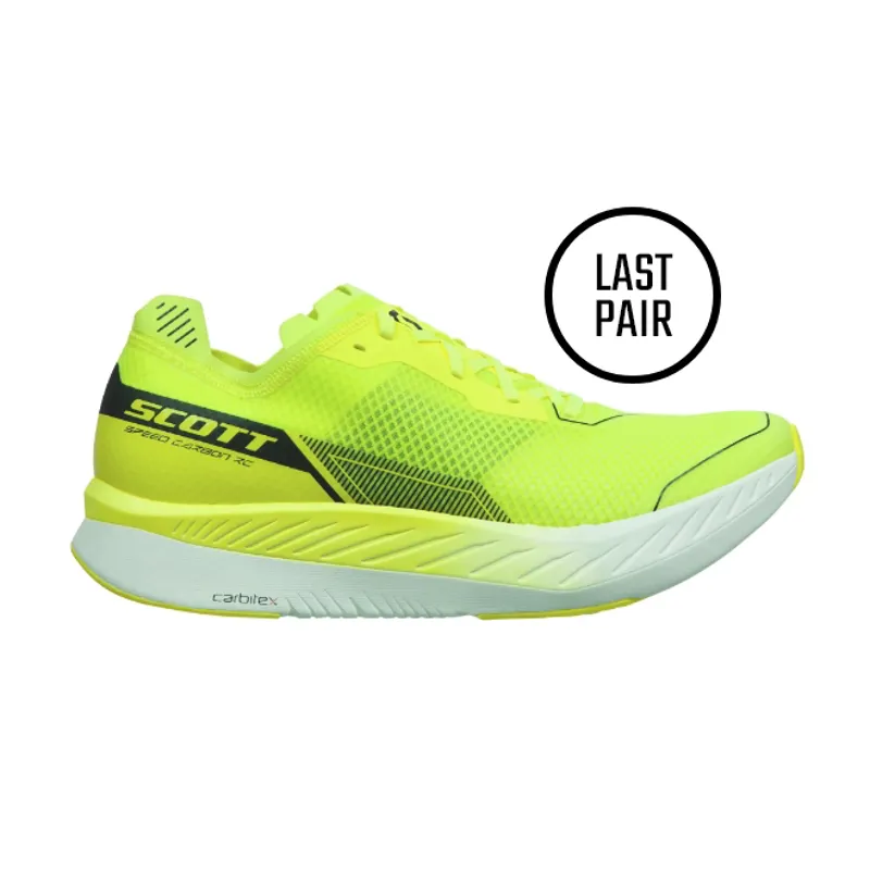 Scott Womens Speed Carbon RC Road Running Shoe - Yellow White - UK7