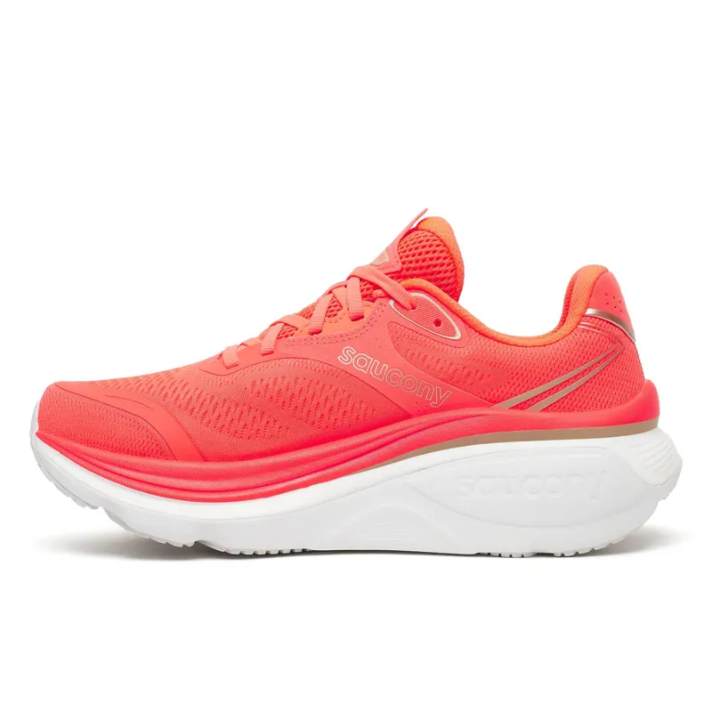 Saucony Hurricaine 26 Womens Max Cushioned Supportive Road Running Shoe - Vizired Gilded-5