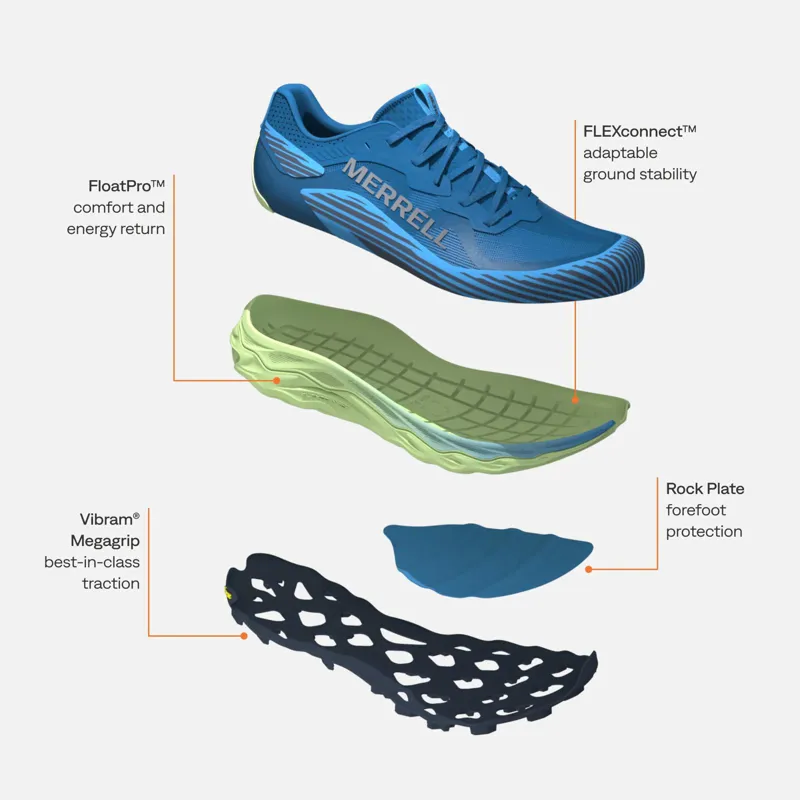 Merrell Agility Peak 6 Mens Trail Running Shoes - Edgecomb-7