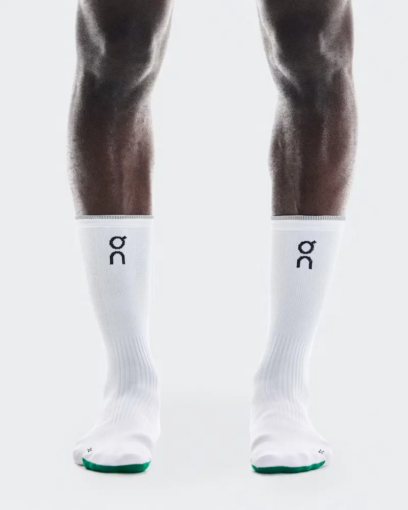 On Elite Run Sock High - White Ivory