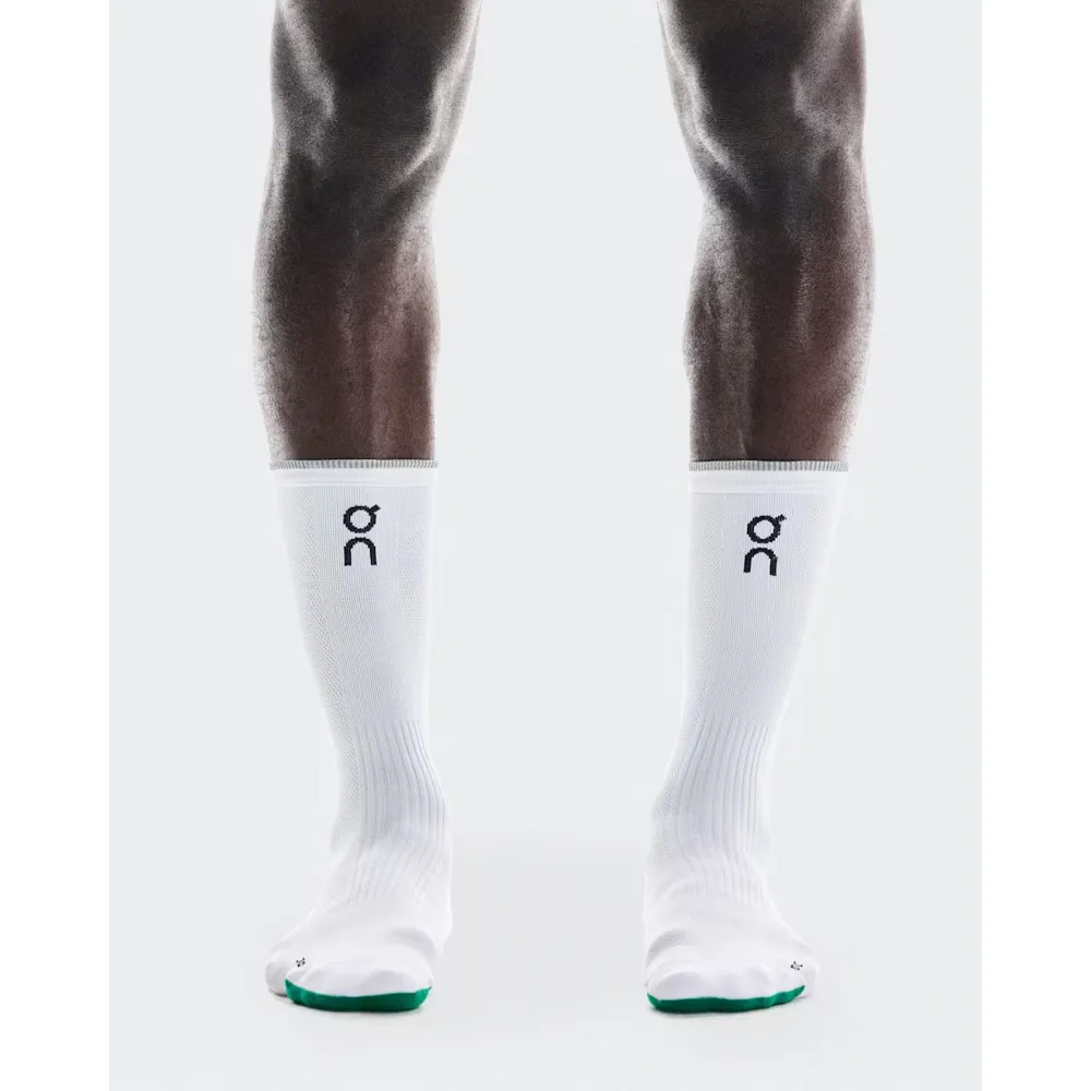 On Elite Run Sock High - White Ivory