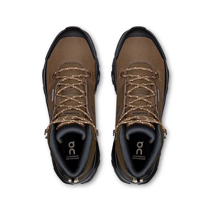 On Running Cloudrock Mid Waterproof Men's Walking Boots - Earth Black-3