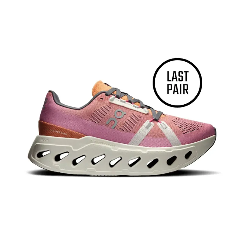 On Cloudeclipse Womens Road Running Shoes - Tangerine Ivory - UK7