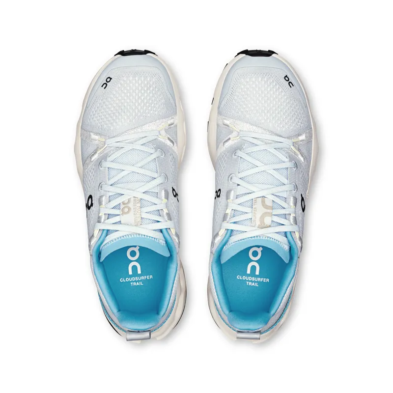 On Cloudsurfer Trail Womens Running Shoes - Arctic Ivory-1
