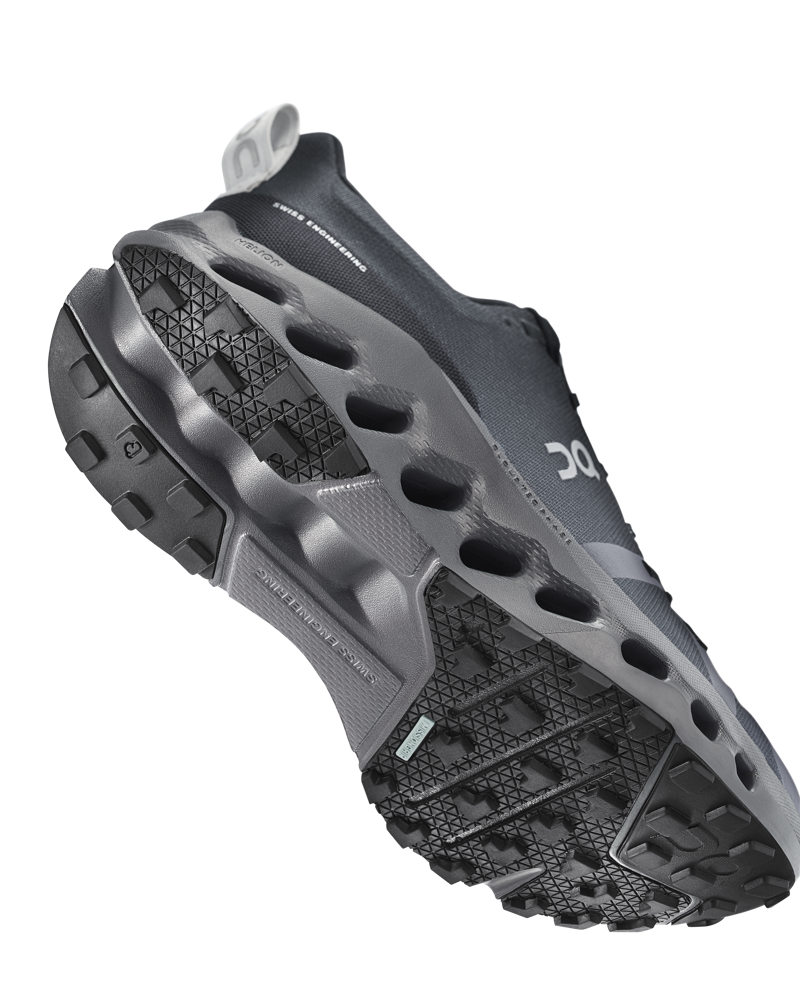 On Cloudsurfer Trail Womens Waterproof Trail Running Shoes - Black Eclipse-1