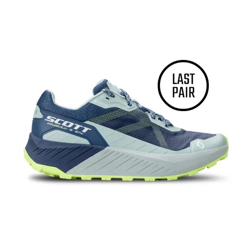 Scott Kinabalu 3 GTX Womens Trail Running Shoes - Metal Blue Fresh Green - UK7