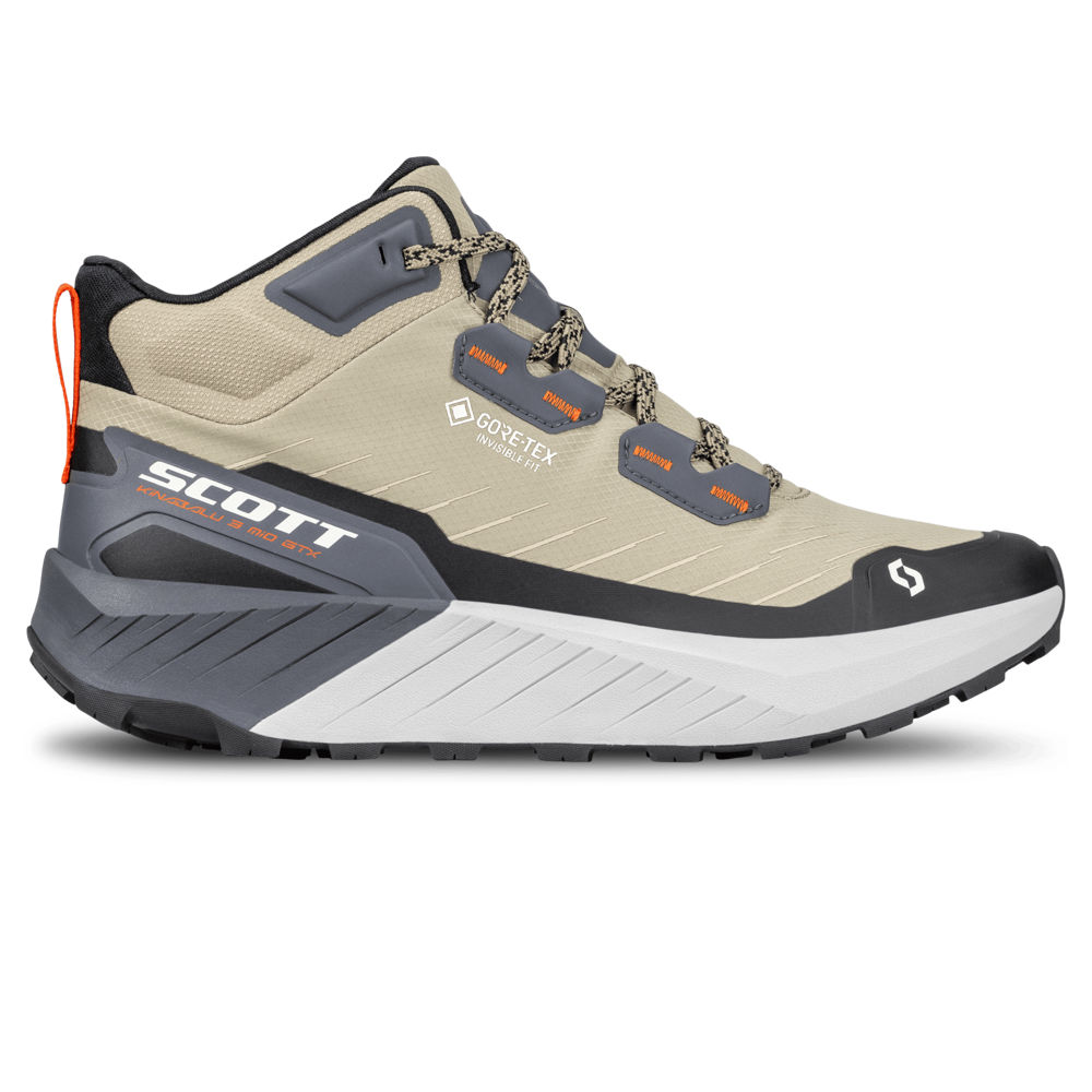 Scott Kinabalu 3 Mid GTX Mens Trail Walking Boots - Toast Beige Dark Grey 45.5