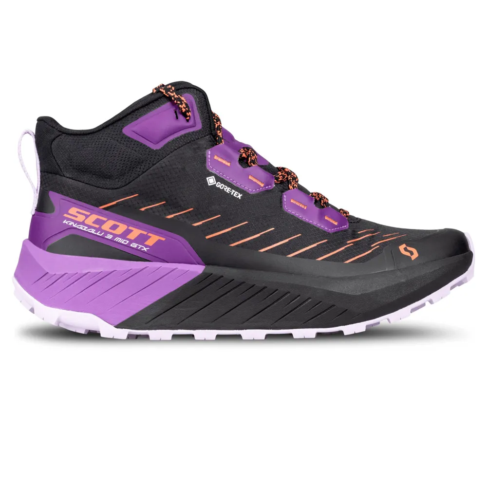 Scott Kinabalu 3 Mid GTX Womens Trail Running Shoes - Black Vivid Purple 5 UK