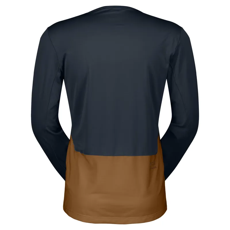 Scott Endurance Tech Long-Sleeve Tee - Dark Blue Bread Brown-1