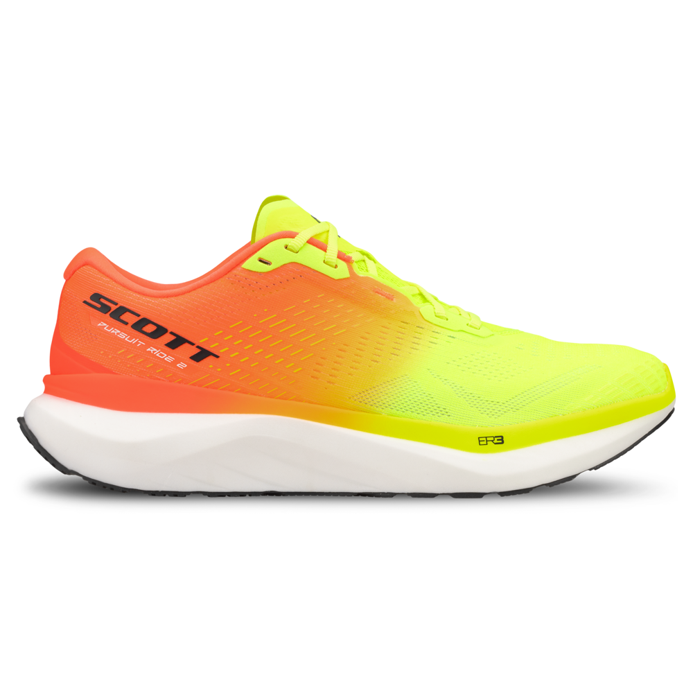 Scott Pursuit Ride 2 Mens Hybrid Running Shoe - Safety Yellow Neon Red 45