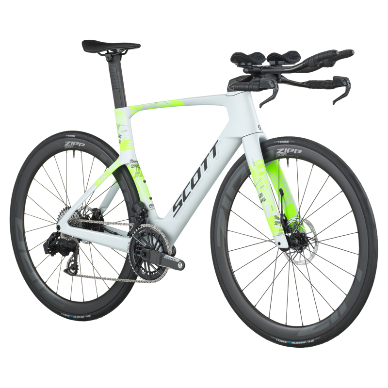 2026 Scott Foil RC TRI Triathlon Bike - Cumulus White-1