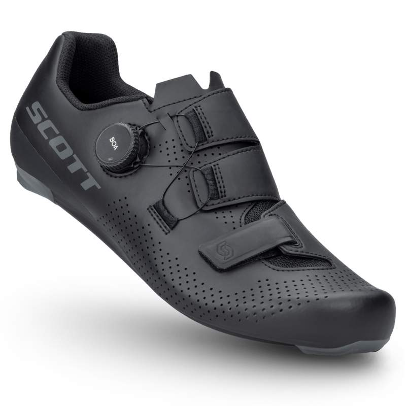 Scott Team Boa Road Cycling Shoe - Matt Black Dark Grey-1