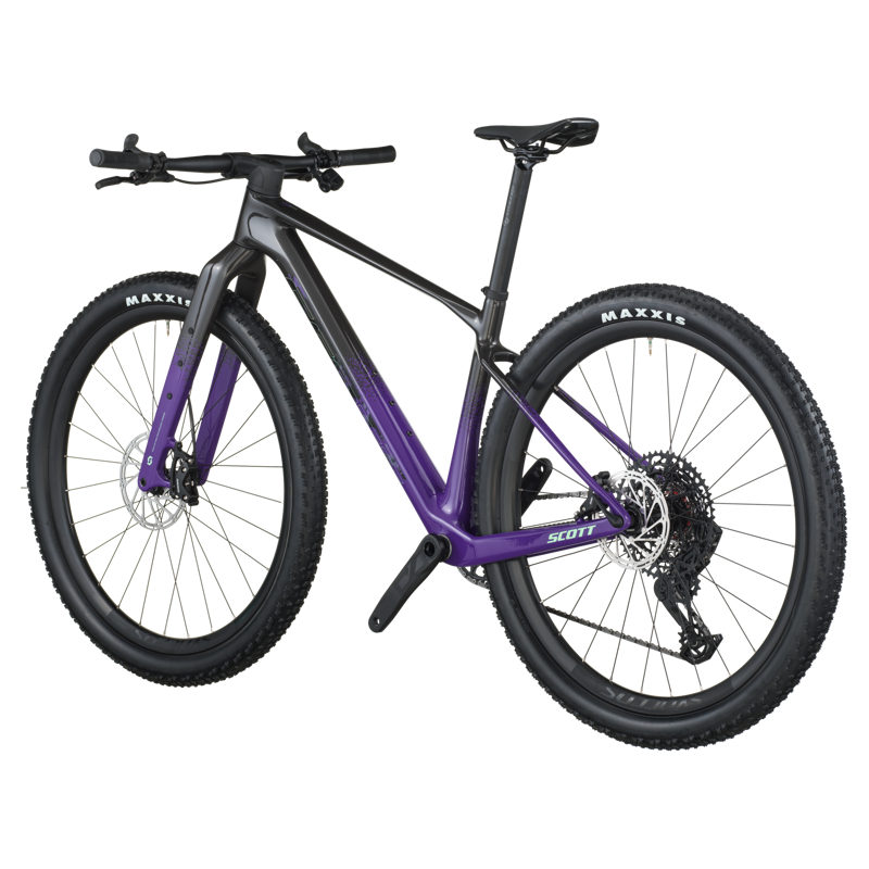 2026 Scott Scale Gravel 10 Bike - Carbon Blac Indigo Purple-2