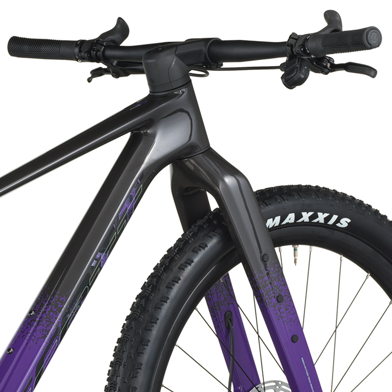 2026 Scott Scale Gravel 10 Bike - Carbon Blac Indigo Purple-3