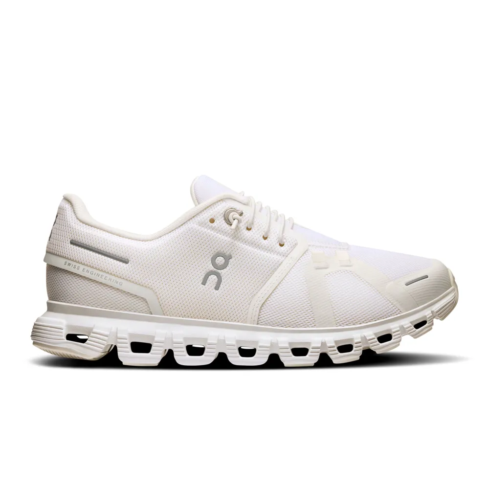 On Cloud 6 Women's Road Running Shoe - White 7.5 UK