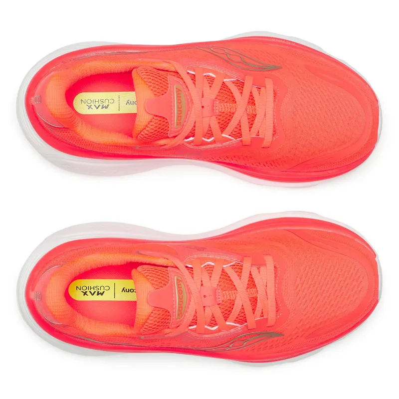 Saucony Hurricaine 26 Womens Max Cushioned Supportive Road Running Shoe - Vizired Gilded-2