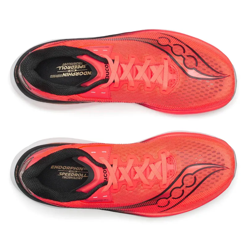 Saucony Endorphin Azura Mens Road Running Shoe - Vizired Black-3