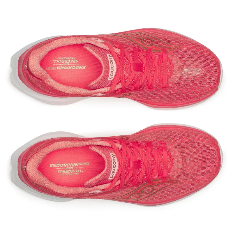 Saucony Endorphin Speed 5 Womens Road Running Shoes - Coral Salmon-3