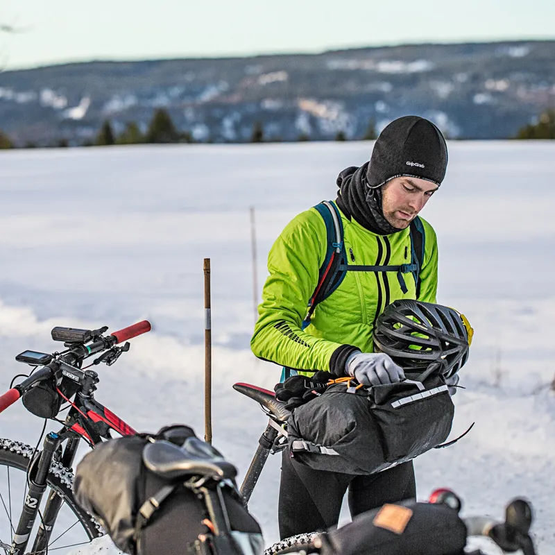 GripGrab Aviator Windproof Deep Winter Skull Cap - Black-3