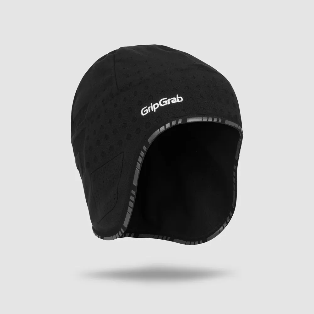 GripGrab Aviator Windproof Deep Winter Skull Cap - Black