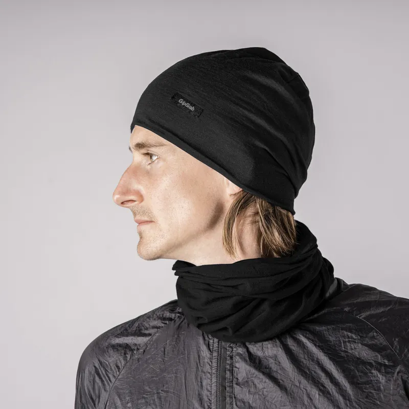 GripGrab Multifunctional Merino Neck Warmer - Black-1