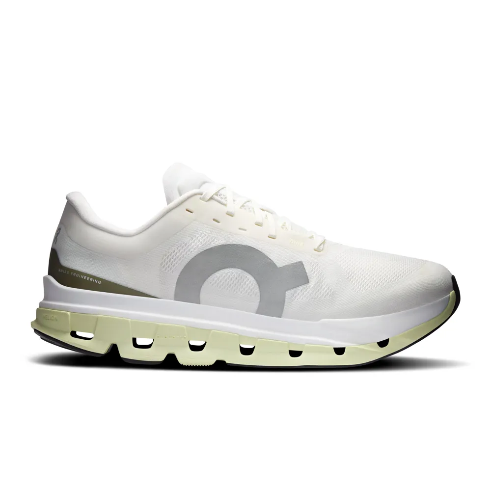 On Running Cloudflow 5 Mens Road Running Shoe - Ivory Linen 8 UK