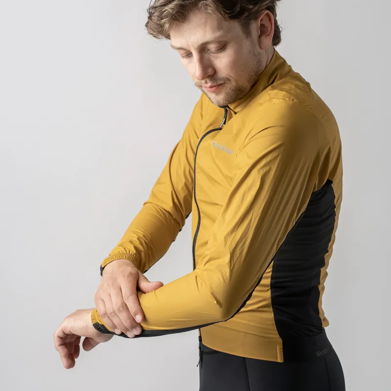 GripGrab PACR Windproof Lightweight Jacket - Mustard Yellow - Large-4