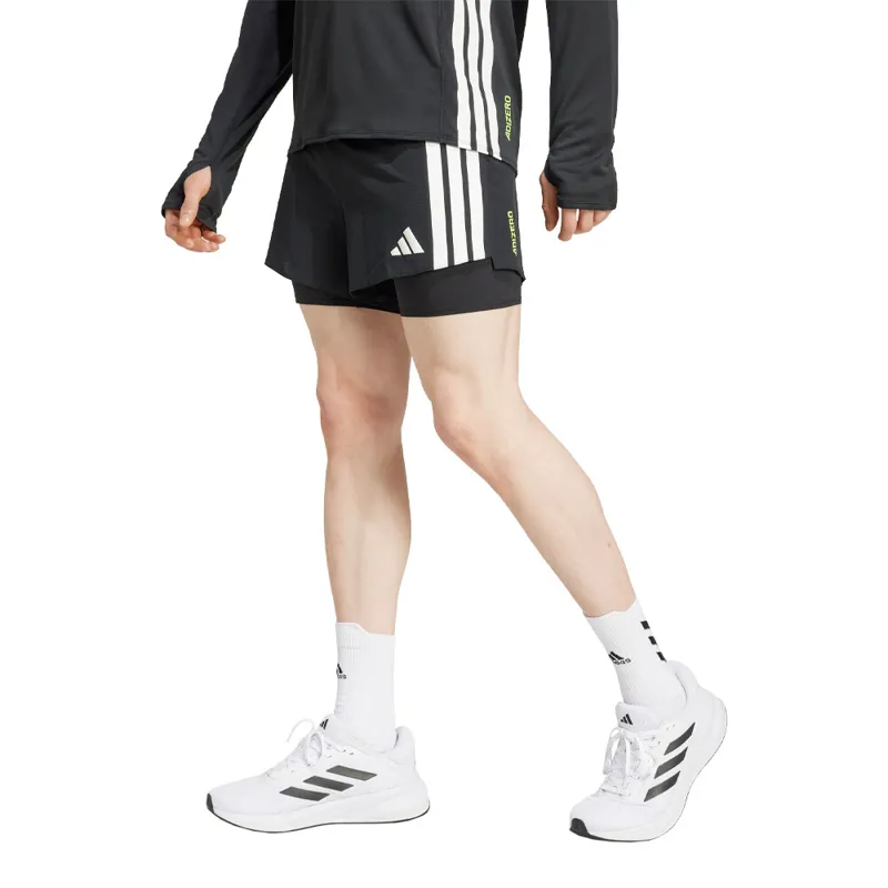 Adidas Adizero 2-in-1 Gel Pocket Running Shorts - Black-2