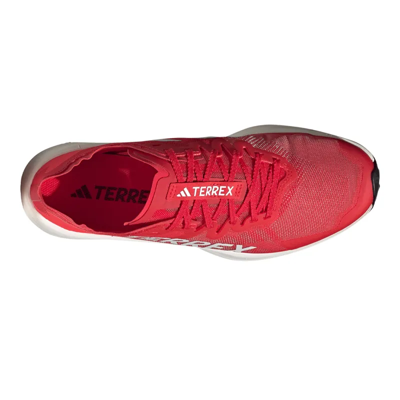 Adidas Terrex Agravic Speed Trail Running Shoes - Pure Ruby Grey One Lucid Red-2