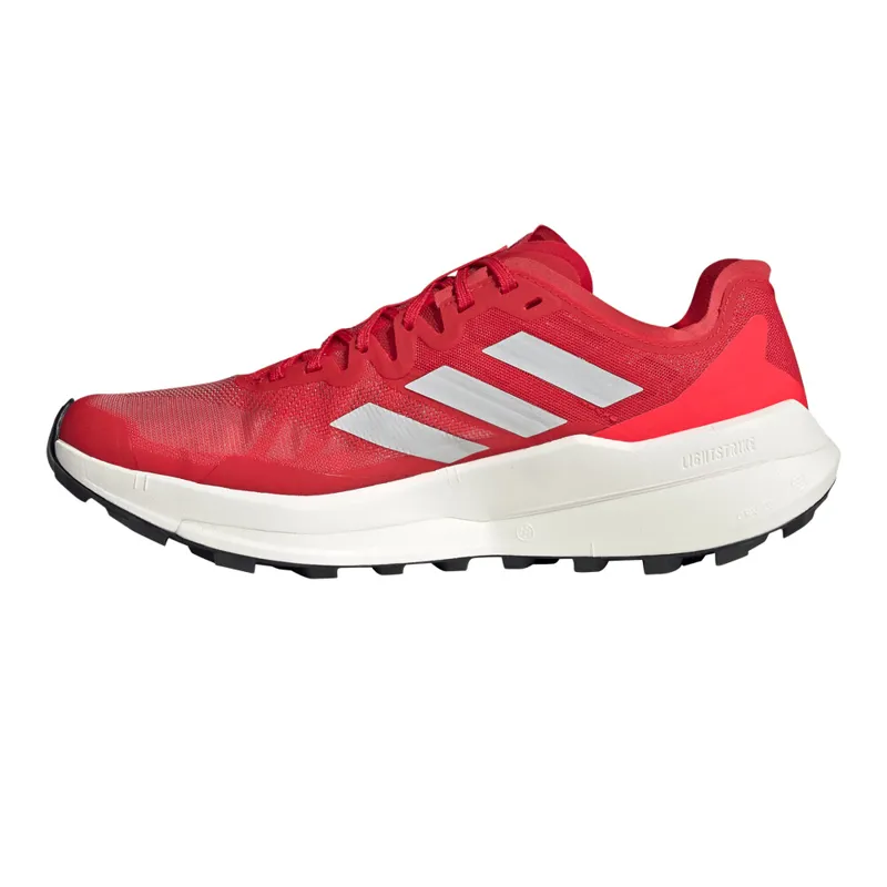 Adidas Terrex Agravic Speed Trail Running Shoes - Pure Ruby Grey One Lucid Red-3