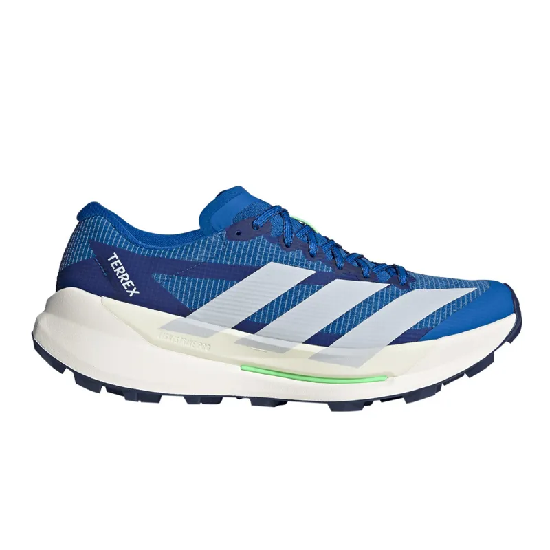 Adidas Terrex Agravic TT Mens Trail Running Shoes - Blue Dash Grey Lime Burst