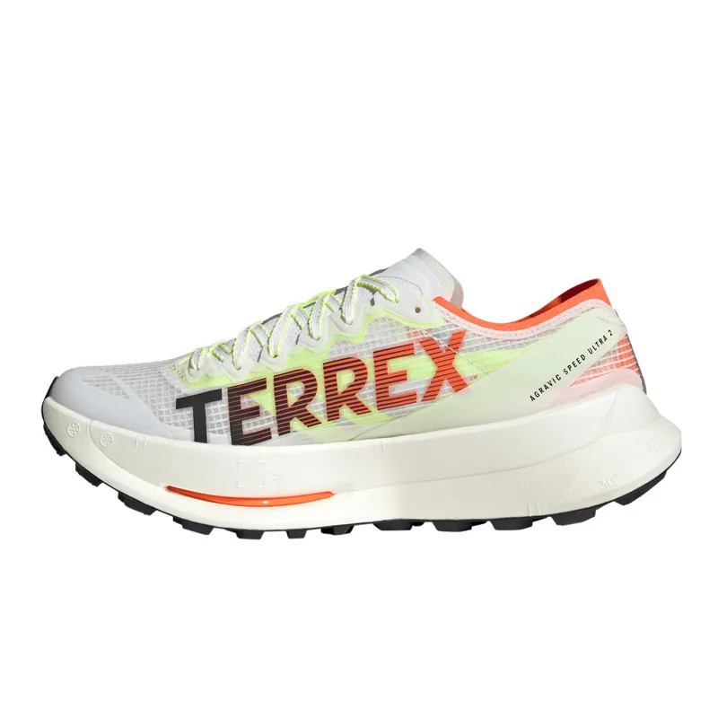 Adidas Terrex Agravic Speed Ultra 2 Mens Trail Running Shoes - Cloud White Black Orange-3
