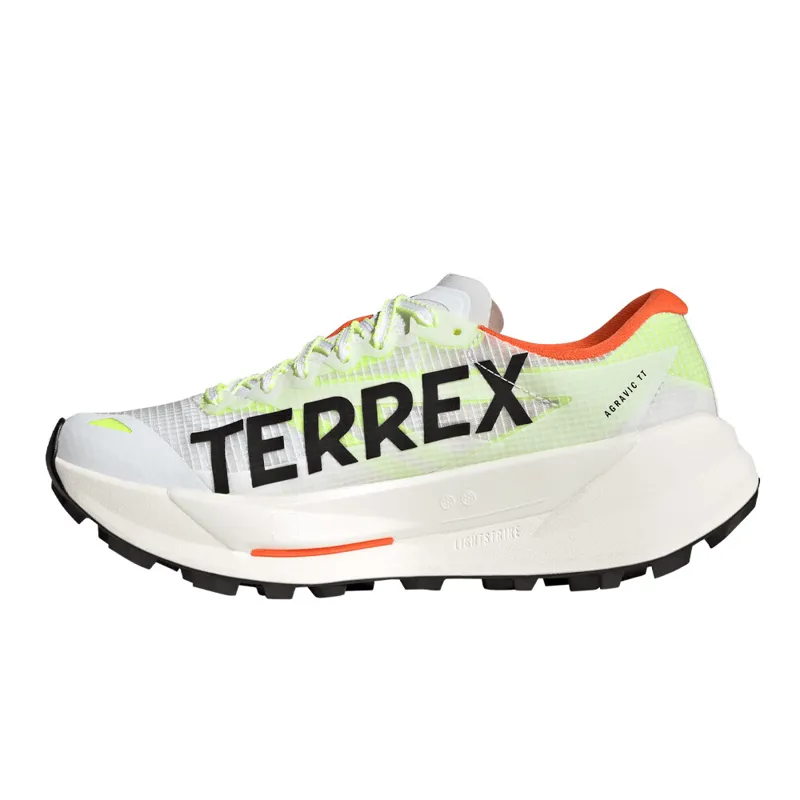 Adidas Terrex Agravic TT Womens Trail Running Shoes - Cloud White Core Black Impact Orange-2