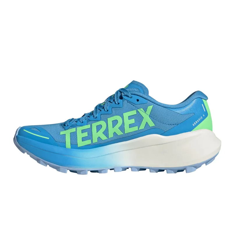 Adidas Terrex Agravic 4 Womens Trail Running Shoes - Blue Burst Off White-3
