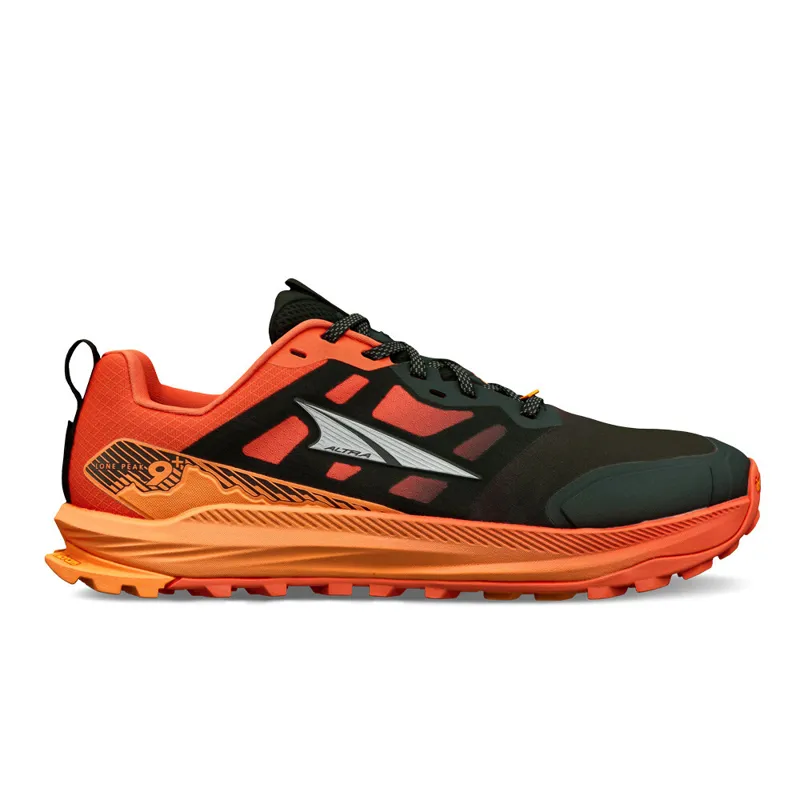 Altra Lone Peak 9+ Mens Trail Running Shoe - Black Orange