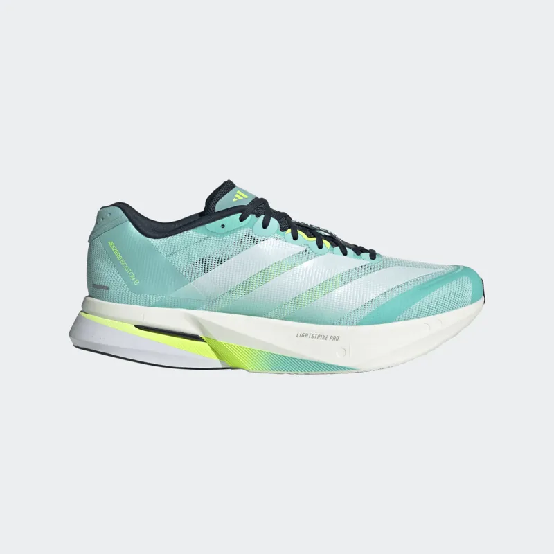 Adidas Adizero Boston 13 Men's Flash Aqua Cloud White Lucid Lemon